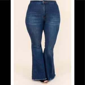 Dark wash size 16 bell bottoms from chic soul